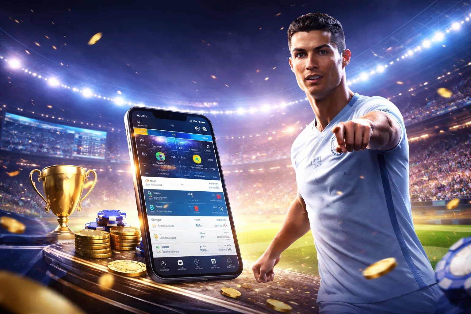 Sân vận động với trận đấu thể thao sôi động tại F9BET